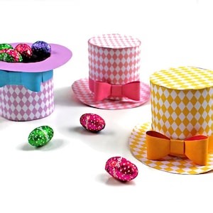 Diamond Mini Top Hat Template: No-sew Paper Party Hats (PDF Pattern) - Etsy