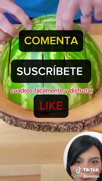 Cómo Cortar Sandía en Cuadros: Trucos y Tips Fáciles 🍉🔪 | Tutorial Rápido Descubre cómo cortar una sandía en cuadros de manera fácil y rápida con este sencillo tutorial. Sorprende a tus amigos y familiares con esta técnica creativa. Aprende a hacer cortes perfectos en tu sandía y disfruta de bocados deliciosos y listos para comer. ¡Ideal para fiestas y picnics! #CortarSandía #TrucoDeCocina #TipsDeCocina #yhoannamedina #yoatips