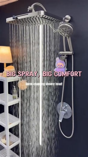2.8K views · 728 reactions | Turn your daily shower into a luxury ritual. ✨ The Rain Dual Shower System gives you spa-level water pressure, effortless installation, and a rainfall experience that transforms your bathroom instantly.  Installs in minutes — no tools needed  Dual rainfall + handheld design  Premium all-metal construction Thousands are upgrading their showers — Try The Rain and see why everyone’s obsessed. | TheRain | Facebook