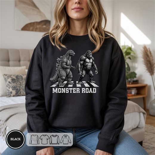 Godzilla Shirt: Comfort Colors® Monster Road Tshirt, 100% Ring-spun S-4XL - Etsy