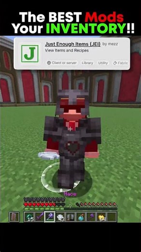 The BEST inventory mods for Minecraft #minecraft #minecraftshorts #gaming #mincraftpvp #mincraftmods