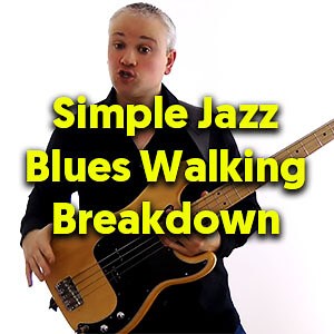 Simple Jazz Blues Walking Line Breakdown