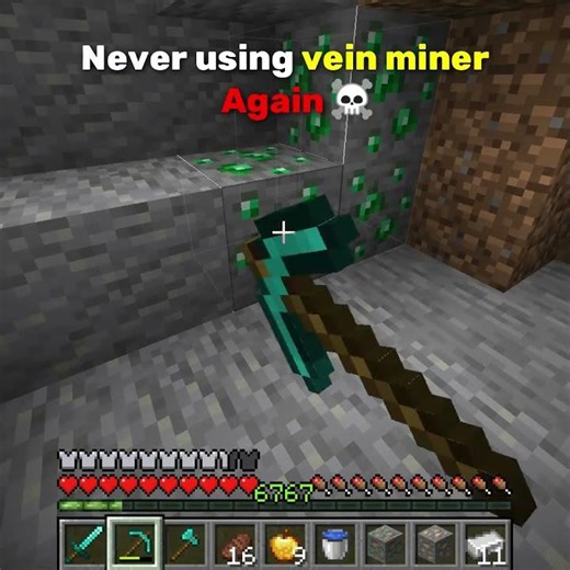 I Regret Using Vein Miner in Minecraft 💀