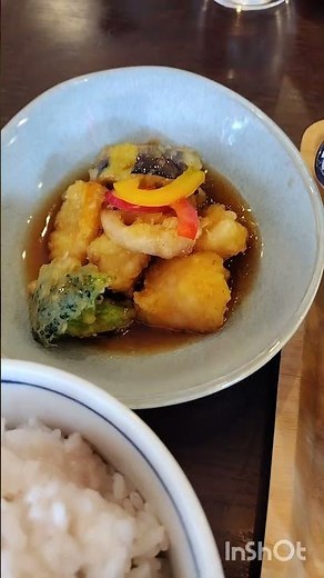 白身魚甘酢あんかけ 雑穀米 豆皿料理