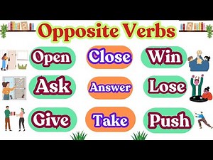 🎯 Learn 80 Opposite Verbs in English with Easy Sentences | English for Beginners