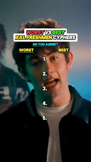 Rising Charts on Instagram: "WORST vs BEST XXL Freshman Cyphers 🔥🎤 - - - - - #xxl #xxlfreshmen #rap #hiphop #music #rappers #newmusic #musicreview #musicranking #risingcharts"
