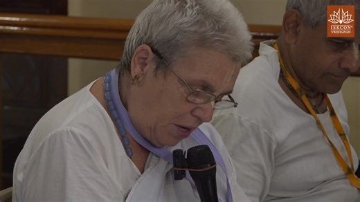 5.8K views · 254 reactions | Krsna Book Reading to Srila Prabhupada in Vrindavan || 13.07.2025 | Iskcon vrindavan | Facebook