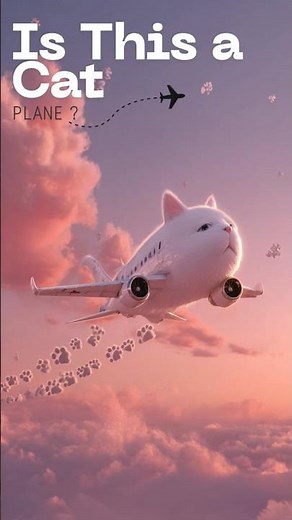 Pilot Paws: The Cat Who Took to the Skies!#catlovers