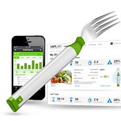 HAPIfork Smart Fork Tracks Your Eating Habits For Healthier Eating (video)