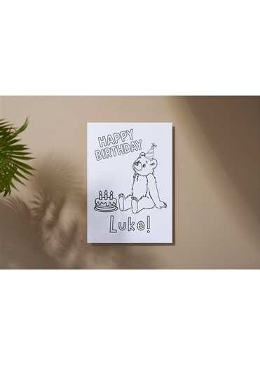 Little Bear Coloring Page - Etsy