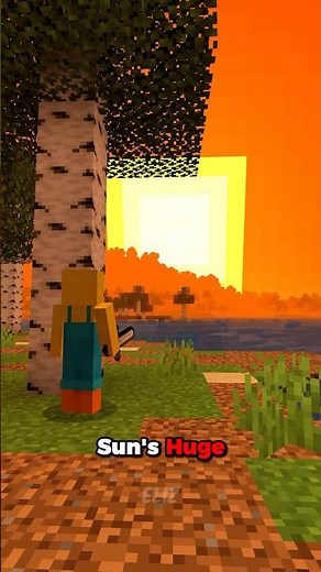 😨 Minecraft, But the Sun Is Exploding… #minecraft #shorts