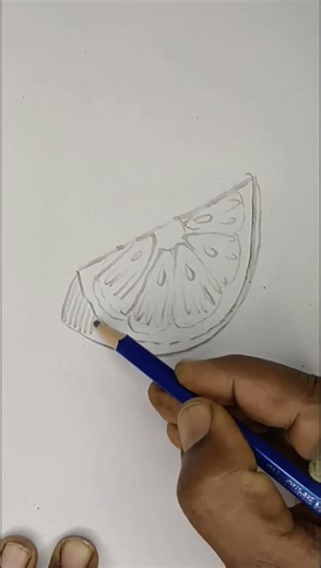 How to draw a lemon slice? #artclass #artclasses #art #artinstruction #pabitrakundupaintiny
