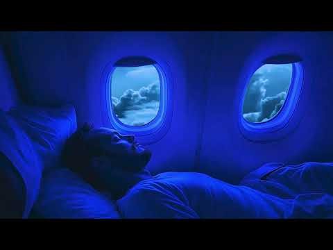 Dark Night Flight Ambience | Airplane Engine Sound for BEST SLEEP