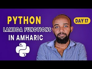 Day 17: Python Lambda Functions in Amharic