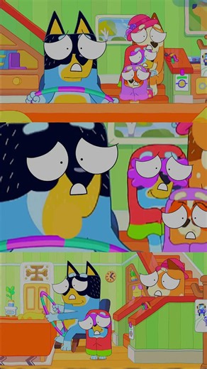 😱💨 BLUEY.EXE Family Can’t Stop the Car! #Shorts #bluey #animation #funny #memes