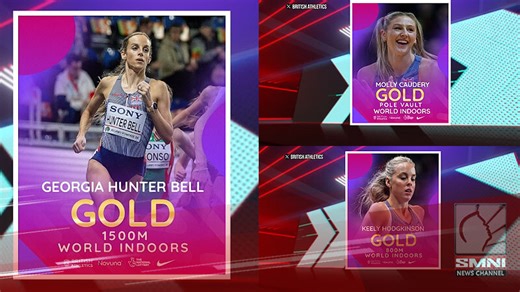 Team GB wins three golds in 28 minutes at World Indoors