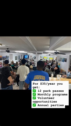 Love St. Andrews State Park? 🌊 Help keep it magical!� Become a member of Friends of St. Andrews for just $35/year and enjoy:� ✨ 12 park passes (for a carload of up to 8!)�✨ Monthly educational programs�✨ Unique volunteer opportunities�✨ Our annual Christmas Party & Chili Cookout�…and more! Your membership dollars stay right here at St. Andrews, supporting cleanups, stargazing nights, wildlife talks, and projects that keep the park beautiful. 👉 Join today! Link in bio or email friendssasp@gmail