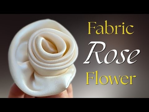 How to make Fabric Flowers | Easy Sewing Rose Flower [Full Tutorial]