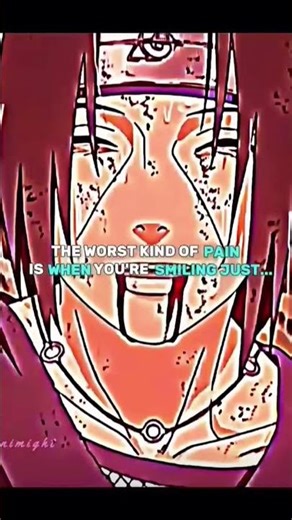 The worst pain ever | Kamin song edit | Itachi edit | anime sad quotes #anime #shortsfeed #shorts