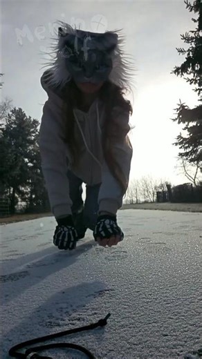 Come along - Cosmo Sheldrake ❄🐺 #Snow Therian#trott #jump #Quadrobics #quadrobicsjump #Furry #Shorts