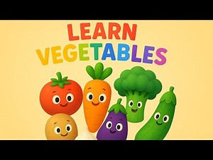 Learn Vegetable Names for Kids | Fun & Easy English Learning 🥦🥕