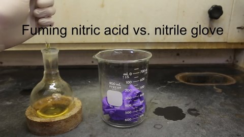 Fuming Nitric Acid vs. Lab Gloves