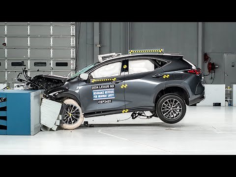 2024 Lexus NX updated moderate overlap IIHS crash test