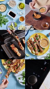 Sweet, creamy and packed with spice, our Chicken Satay recipe is a real crowd-pleaser – and an absolute breeze to put together! NEFF's precise temperature control – combined with our teppan yaki pan – makes for perfectly juicy chicken, and the tangy peanut sauce is sure to keep you and your guests coming back for more. Make it yourself - check out the link in our bio for the full recipe! #CookCreateInspire #NEFFkitchen #NEFFrecipe #satay | NEFF Home