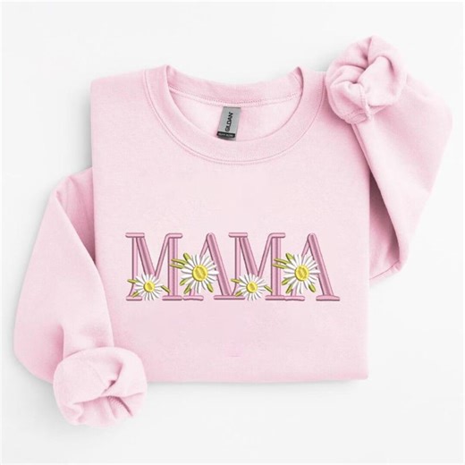 Mama Daisy Embroidery Design, Floral Mama Embroidery File, Daisy Flower Mama Machine Embroidery, Mother Day Mama Embroidery Design - Etsy