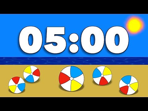 5 Minute Summer Timer: Fun Animated Beach Scene