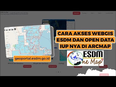 How to access ESDM webgis and open IUP data throughout Indonesia in ArcMap ArcGIS, it's easy...