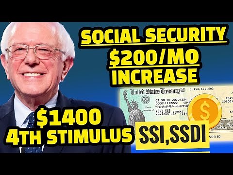 📈 NEW Latest $1400 $2000 4th Stimulus Check For ALL!?✅TSCL Details Social Security SSI,SSDI,Seniors🎉
