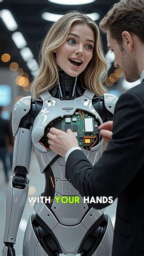 Warning: Flirt Protocol Engaged - Beautiful Humanoid Robot Flirting #airobot #aigirls #futurelove