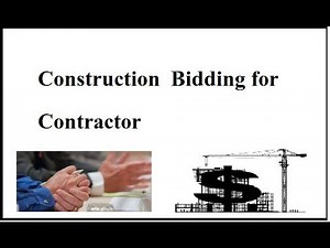 Construction Bidding Process for Contractor