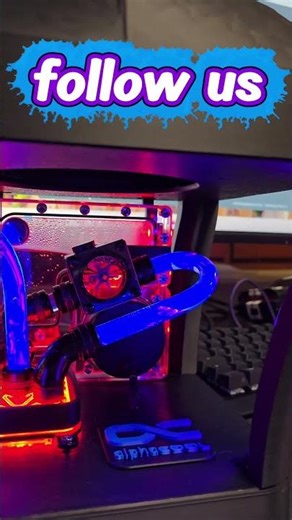 der kleinste PC der Welt mit distro-plate und hard Tubes! 😱🤯 #shorts #gaming #pc #custompc #pccustom