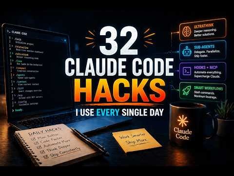 32 Claude Code Hacks: Beginner to Advanced (Full Guide)