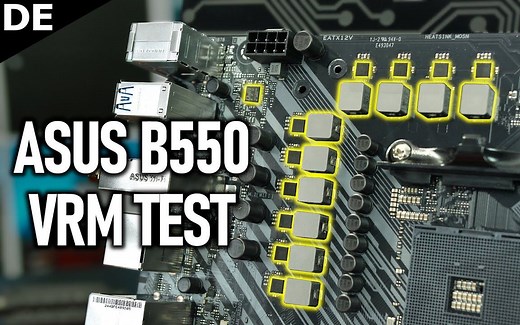 华硕b550主板VRM温度测试