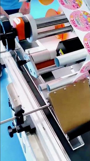 Satisfying Sticker Labeling Machine in Action! #shorts