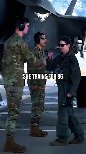 She Flies a $30M Fighter Jet Through 9G Training 🇺🇸 #Shorts