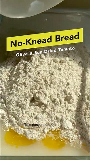 Easy No-Knead Olive & Sun-Dried Tomato Bread | Homemade Bread Recipe