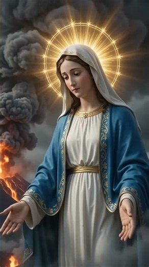 🌋🙏 The Virgin Mary Stops a River of Lava to Save an Entire Village | Divine Miracle