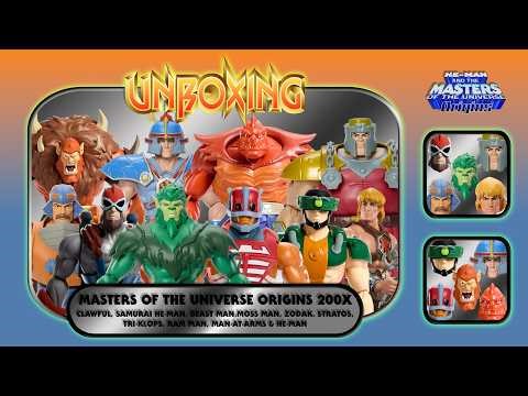10 x 200X (Clawful, Samurai He-Man, Beast Man, Moss Man...) | 200X Cartoon Collection | Unboxing