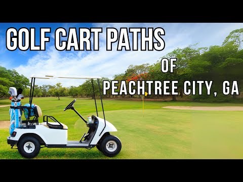 Peachtree City Golf Cart Paths Tour | 100+ Miles of Trails + Starbucks Stop ☕