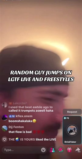 Random Guy Freestyles Live on LGTF