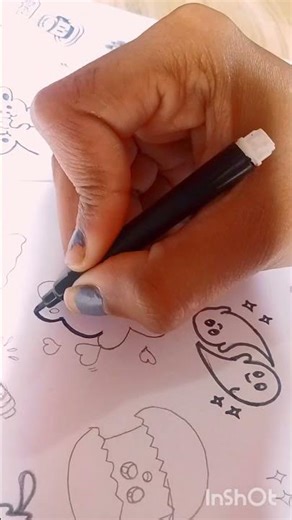 Cute Doodle Art | simple Aesthetic Drawing 😍#astheticdoodleart