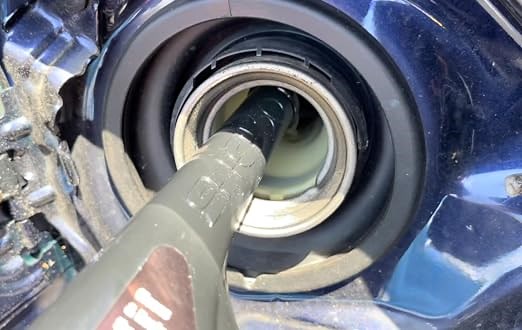 Slick 50 ReCharged High Mileage Fuel System in use