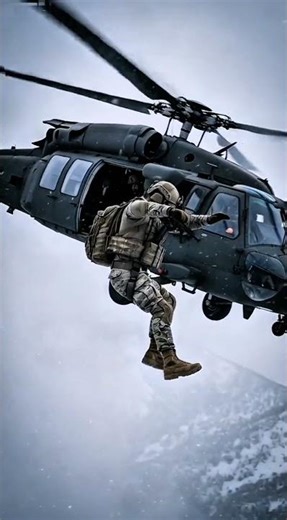 Real U.S. Army Helicopter Jump in Heavy Snow | Military Action in Extreme Conditions 🇺🇸❄️