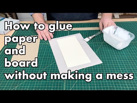 Gluing Paper & Board for Bookbinding