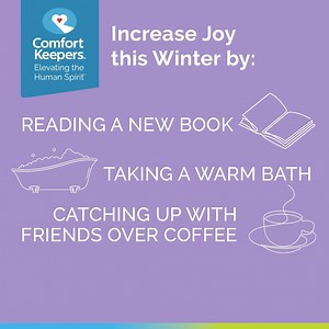 Did you know older adults are physically and mentally healthier when they maintain social connections and foster relationships? Trying new activities daily, or simply finding pleasure in the small things, can bring on a more enjoyable winter season.📚🛁☕️⛷ Click here for a full list of activities that can bring joy to seniors all year long: https://www.comfortkeepers.com/articles/info-center/senior-health-and-wellbeing/10-hobbies-that-can-bring-joy-to-seniors-all-year-long/ #ComfortKeepers | Com