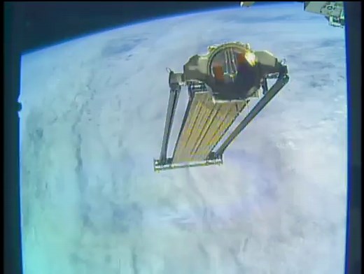 Farewell, ROSA! Space Station Lets Go of Roll-Out Solar Array After Retraction Fail (Video)